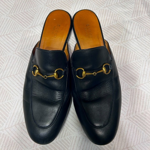 Gucci Princetown black mules 39.5 - Picture 1 of 9